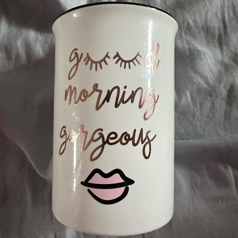 Glam cup or makeup brush holder